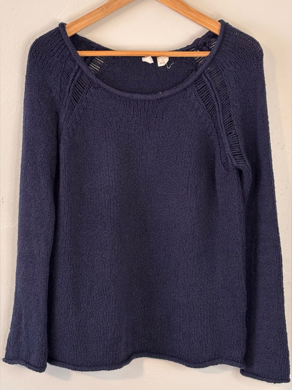 Anthropologie MOTH Navy Blue Knit Sweater Women’s Small